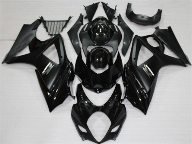2007-2008 Black Suzuki GSXR 1000 K7 Motorcycle Replacement Fairings UK Stores 2007-2008 Black Suzuki GSXR 1000 K7 Motorcycle Replacement Fairings UK Stores