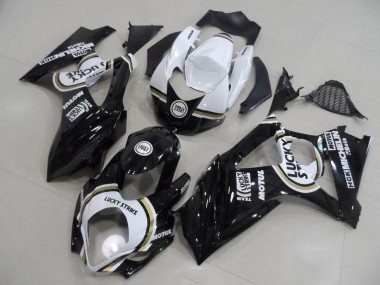 2007-2008 Black Lucky Strike Suzuki GSXR 1000 K7 Bike Fairings UK Stores