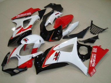 2007-2008 White Red Black Suzuki GSXR 1000 K7 Replacement Motorcycle Fairings UK Stores