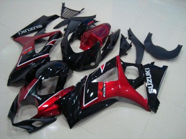 2007-2008 Red Black Suzuki GSXR 1000 K7 Moto Fairings UK Stores