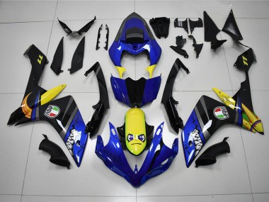 2007-2008 Blue Shark Yamaha YZF R1 Motorcycle Fairing Kit UK Stores