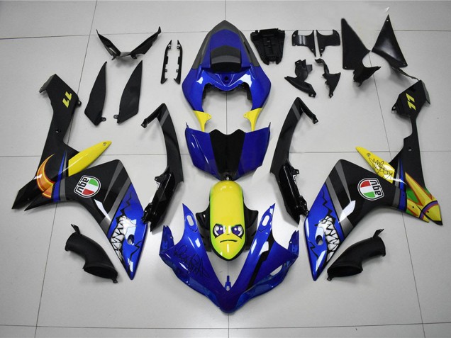 2007-2008 Blue Shark Yamaha YZF R1 Motorcycle Fairing Kit UK Stores 2007-2008 Blue Shark Yamaha YZF R1 Motorcycle Fairing Kit UK Stores