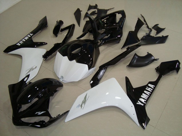 2007-2008 Black White Gold Yamaha YZF R1 Replacement Fairings UK Stores