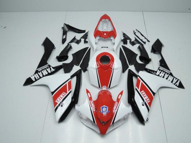 2007-2008 Factory Red White Yamaha YZF R1 Motorbike Fairing UK Stores 2007-2008 Factory Red White Yamaha YZF R1 Motorbike Fairing UK Stores