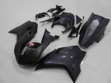 2007-2014 Matte Black Racing Verision Ducati 848 1098 1198 Bike Fairings UK Stores