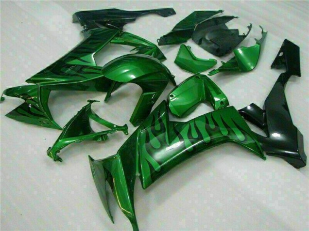 2008-2010 Green Flame Kawasaki ZX10R Bike Fairings UK Stores