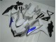 2008-2010 White Silver Blue Suzuki GSXR 600/750 Motorcycle Fairings Kit UK Stores