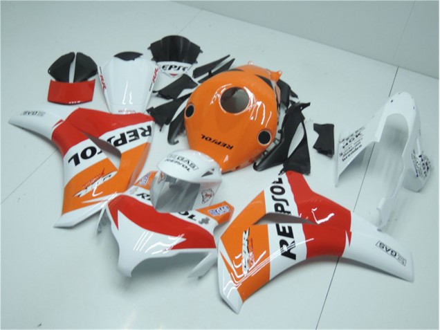 2008-2011 Orange White Red Repsol Honda CBR1000RR Motorcycle Fairing Kits UK Stores 2008-2011 Orange White Red Repsol Honda CBR1000RR Motorcycle Fairing Kits UK Stores