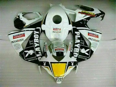 2008-2011 White Black Playboy Honda CBR1000RR Motorbike Fairing UK Stores