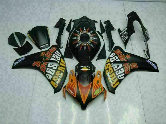2008-2011 Orange Black Honda CBR1000RR Motorcyle Fairings UK Stores 2008-2011 Orange Black Honda CBR1000RR Motorcyle Fairings UK Stores