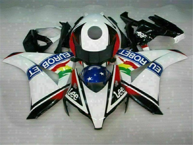 2008-2011 White Blue Red Eurobet Lee Honda CBR1000RR Motorcycle Fairing Kit UK Stores 2008-2011 White Blue Red Eurobet Lee Honda CBR1000RR Motorcycle Fairing Kit UK Stores
