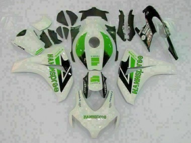 2008-2011 Green White Honda CBR1000RR Motorcycle Fairings Kit UK Stores