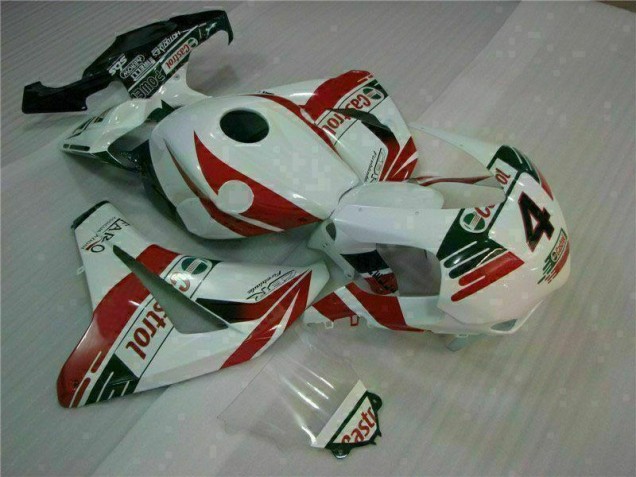 2008-2011 White Castrol 4 Honda CBR1000RR Motorcycle Fairing UK Stores