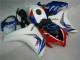 2008-2011 White Blue Honda CBR1000RR Bike Fairing & Plastics UK Stores