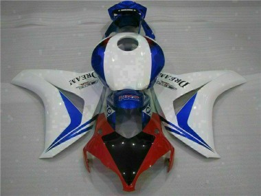 2008-2011 White Blue Honda CBR1000RR Motorcycle Fairings Kits UK Stores