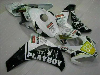 2008-2011 White Black Playboy Honda CBR1000RR Motorcylce Fairings & Bodywork UK Stores