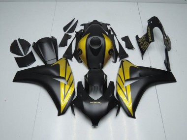 2008-2011 Matte Black and Gold Honda CBR1000RR Bike Fairings UK Stores