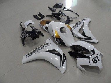 2008-2011 Black and White and Gold Honda CBR1000RR Bike Fairings UK Stores