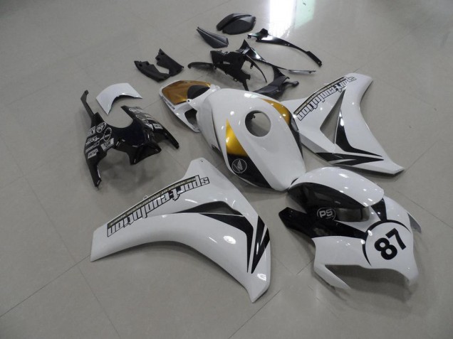 2008-2011 Black and White and Gold Honda CBR1000RR Bike Fairings UK Stores 2008-2011 Black and White and Gold Honda CBR1000RR Bike Fairings UK Stores