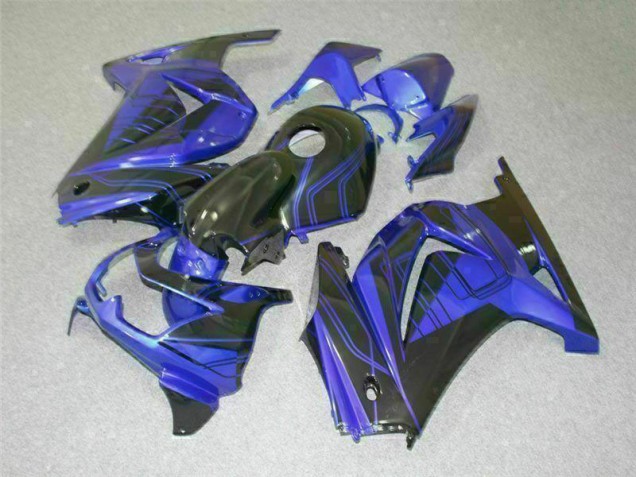 2008-2012 Black Blue Kawasaki EX250 Bike Fairing Kit UK Stores 2008-2012 Black Blue Kawasaki EX250 Bike Fairing Kit UK Stores