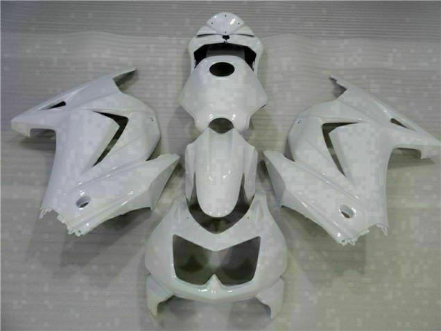 2008-2012 White Kawasaki EX250 Motorcycle Replacement Fairings UK Stores 2008-2012 White Kawasaki EX250 Motorcycle Replacement Fairings UK Stores
