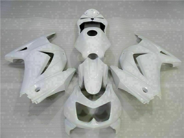 2008-2012 White Kawasaki EX250 Motorcycle Replacement Fairings UK Stores 2008-2012 White Kawasaki EX250 Motorcycle Replacement Fairings UK Stores