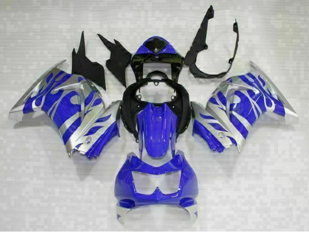 2008-2012 Black Blue Kawasaki EX250 Replacement Fairings UK Stores 2008-2012 Black Blue Kawasaki EX250 Replacement Fairings UK Stores