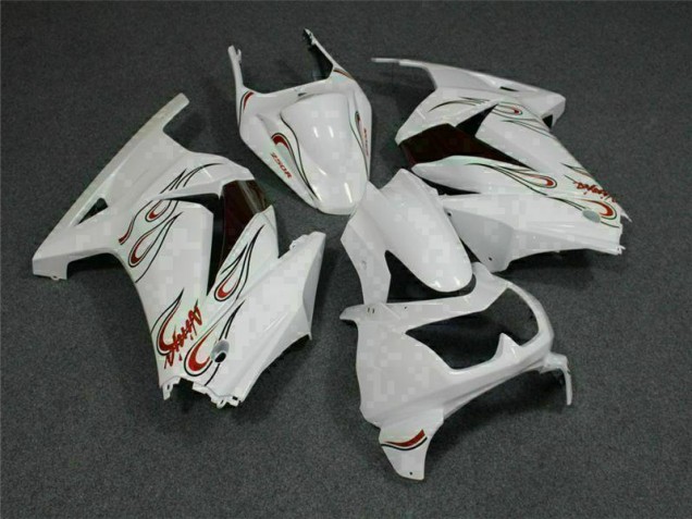 2008-2012 White Red Kawasaki EX250 Motorcylce Fairings UK Stores 2008-2012 White Red Kawasaki EX250 Motorcylce Fairings UK Stores