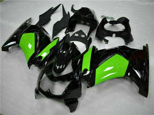 2008-2012 Black Green Kawasaki EX250 Motorbike Fairings UK Stores 2008-2012 Black Green Kawasaki EX250 Motorbike Fairings UK Stores