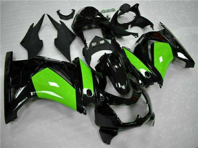 2008-2012 Black Green Kawasaki EX250 Motorbike Fairings UK Stores 2008-2012 Black Green Kawasaki EX250 Motorbike Fairings UK Stores