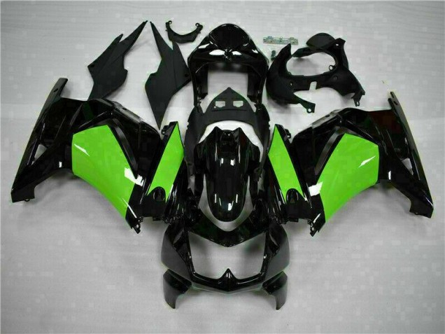 2008-2012 Black Green Kawasaki EX250 Motorbike Fairings UK Stores 2008-2012 Black Green Kawasaki EX250 Motorbike Fairings UK Stores