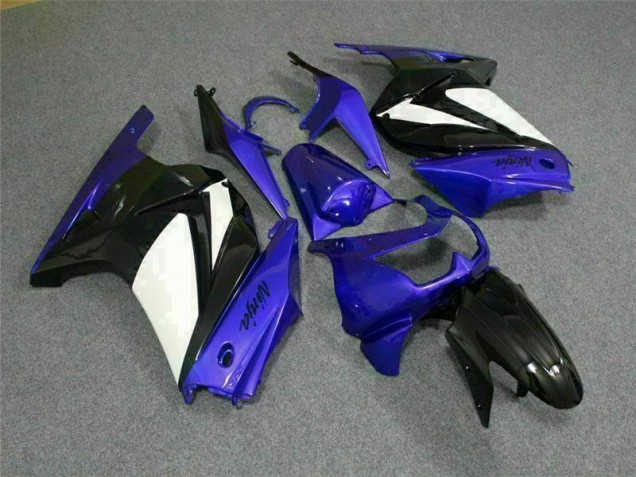 2008-2012 Blue White Black Ninja Kawasaki EX250 Motorbike Fairing UK Stores 2008-2012 Blue White Black Ninja Kawasaki EX250 Motorbike Fairing UK Stores