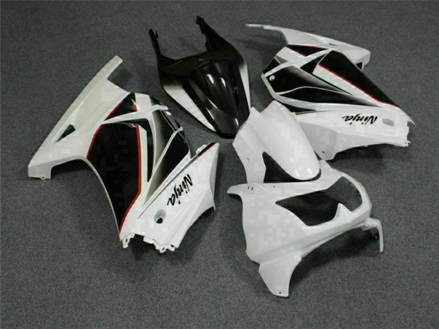 2008-2012 White Black Ninja Kawasaki EX250 Replacement Fairings UK Stores 2008-2012 White Black Ninja Kawasaki EX250 Replacement Fairings UK Stores