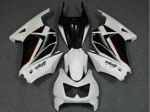 2008-2012 White Black Ninja Kawasaki EX250 Replacement Fairings UK Stores 2008-2012 White Black Ninja Kawasaki EX250 Replacement Fairings UK Stores