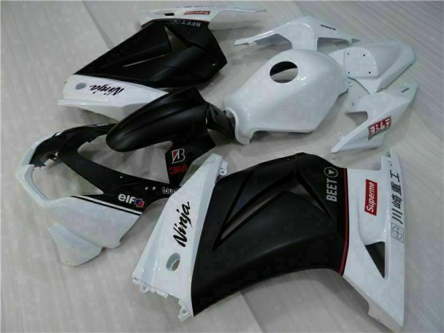 2008-2012 White Black Ninja Kawasaki EX250 Motorbike Fairings UK Stores 2008-2012 White Black Ninja Kawasaki EX250 Motorbike Fairings UK Stores