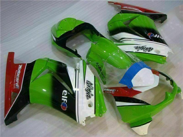 2008-2012 White Green Black Ninja Kawasaki EX250 Motorbike Fairing UK Stores 2008-2012 White Green Black Ninja Kawasaki EX250 Motorbike Fairing UK Stores