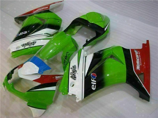 2008-2012 White Green Black Ninja Kawasaki EX250 Motorbike Fairing UK Stores 2008-2012 White Green Black Ninja Kawasaki EX250 Motorbike Fairing UK Stores