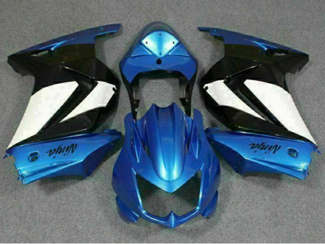 2008-2012 Blue White Black Ninja Kawasaki EX250 Motorbike Fairing Kits UK Stores 2008-2012 Blue White Black Ninja Kawasaki EX250 Motorbike Fairing Kits UK Stores