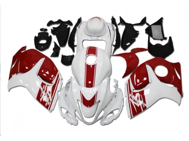 2008-2019 White Red Suzuki GSXR 1300 Hayabusa Replacement Fairings UK Stores