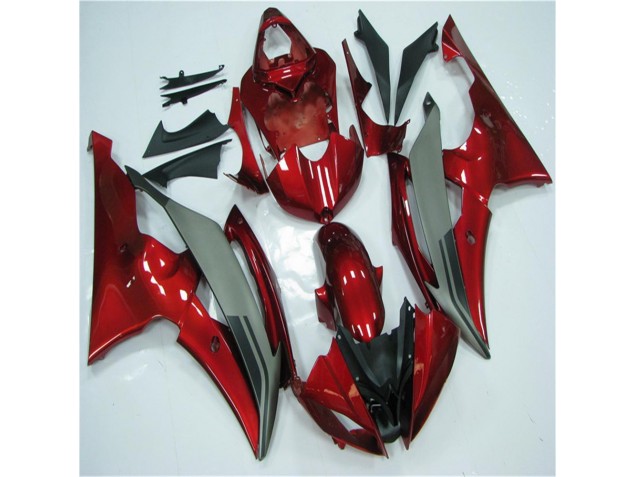 2008-2016 Red Grey Yamaha YZF R6 Motorcycle Fairings Kits UK Stores 2008-2016 Red Grey Yamaha YZF R6 Motorcycle Fairings Kits UK Stores