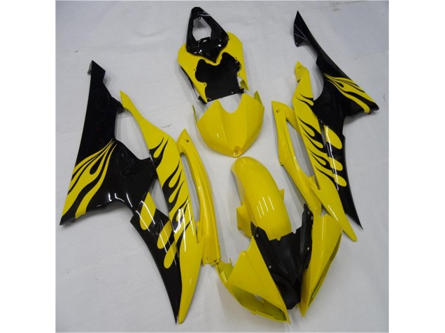 2008-2016 Yellow Black Yamaha YZF R6 Motorcycle Replacement Fairings UK Stores 2008-2016 Yellow Black Yamaha YZF R6 Motorcycle Replacement Fairings UK Stores