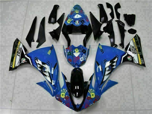 2009-2011 Blue Yamaha YZF R1 Bike Fairings UK Stores 2009-2011 Blue Yamaha YZF R1 Bike Fairings UK Stores