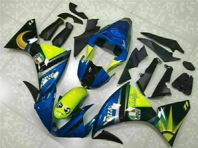 2009-2011 Blue Yamaha YZF R1 Replacement Motorcycle Fairings UK Stores