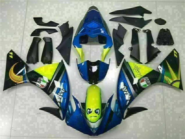 2009-2011 Blue Yamaha YZF R1 Replacement Motorcycle Fairings UK Stores