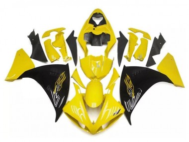 2009-2011 Yellow Black Yamaha YZF R1 Bike Fairings UK Stores