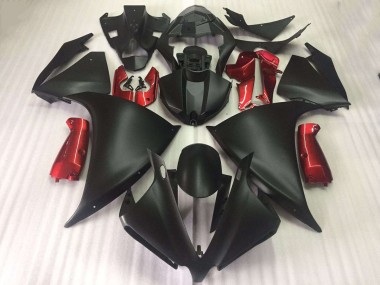 2009-2011 Matte Black Glossy Red Yamaha YZF R1 Motorcycle Fairings Kit UK Stores