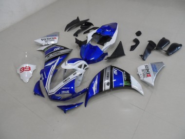 2009-2011 Blue White Yamaha YZF R1 Bike Fairing Kit UK Stores