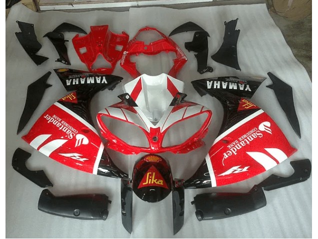 2009-2011 Red White and Black Graphic Yamaha YZF R1 Motorbike Fairing UK Stores 2009-2011 Red White and Black Graphic Yamaha YZF R1 Motorbike Fairing UK Stores