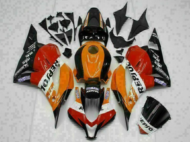 2009-2012 Orange Repsol Honda CBR600RR Motor Fairings UK Stores 2009-2012 Orange Repsol Honda CBR600RR Motor Fairings UK Stores