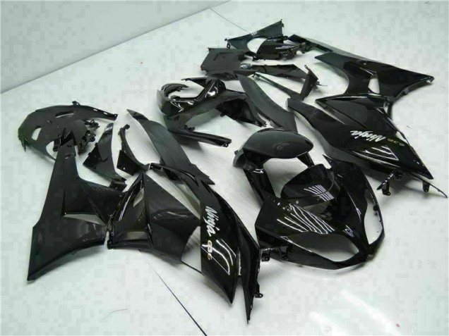 2009-2012 Black White Ninja 636 Kawasaki ZX6R Moto Fairings UK Stores 2009-2012 Black White Ninja 636 Kawasaki ZX6R Moto Fairings UK Stores